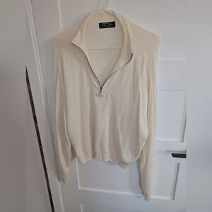 Nwot Brunette The Label Pearl Zipper Half Zip